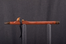 Red Curly Tiger Native American Flute, Minor, High C-5, #T4E (1)